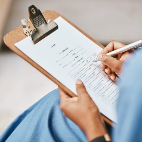 A clipboard